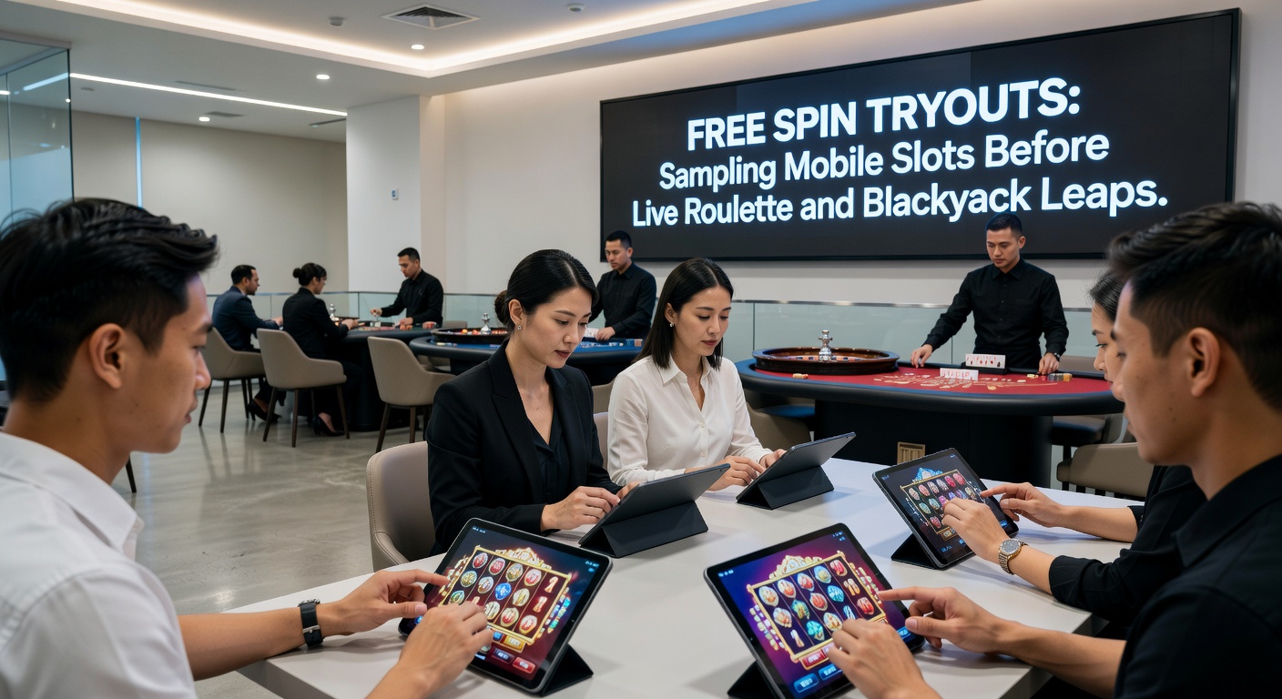 Live roulette en blackjack tafels op mobiel na succesvolle gratis spins op slots