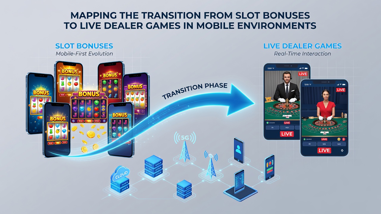 Mobiele overgang van slots naar live dealer spellen