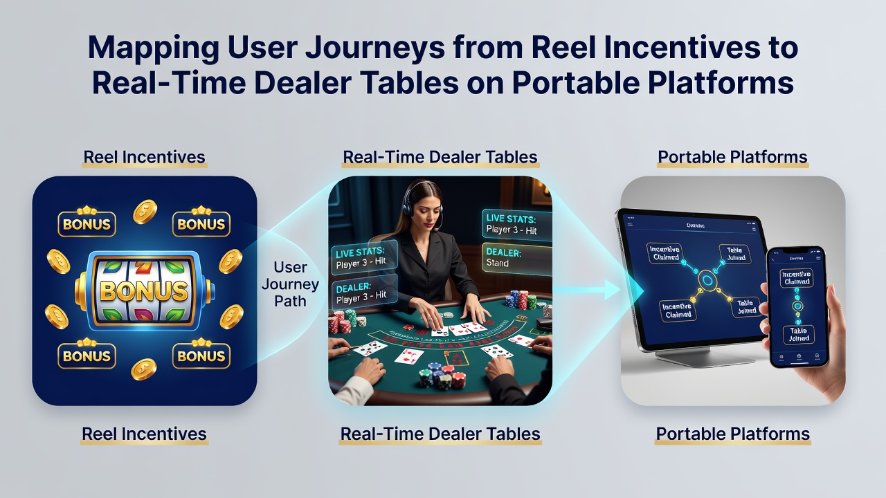 Mobiele app weergave van slot spins die overgaan naar live dealer roulette en blackjack tafels