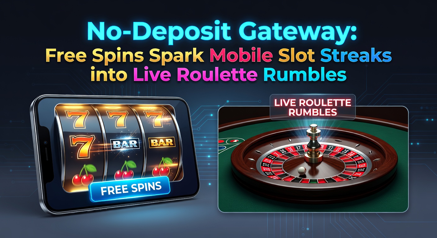 Mobiele speler draait gratis spins op slots en bouwt op naar live roulette tafels met hoge inzetten