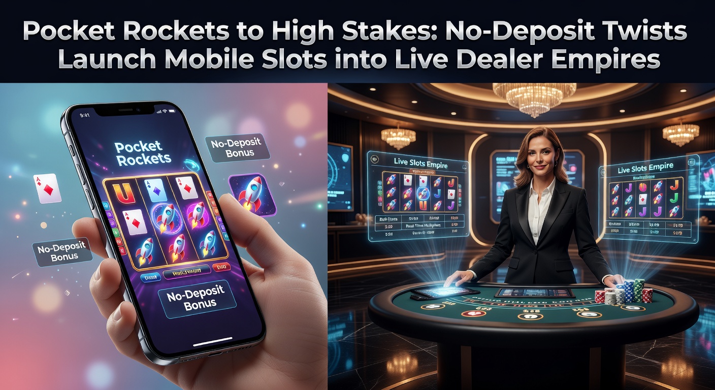Mobiele slots met no-deposit bonussen leiden spelers naar live dealer tafels in een dynamische casino-omgeving