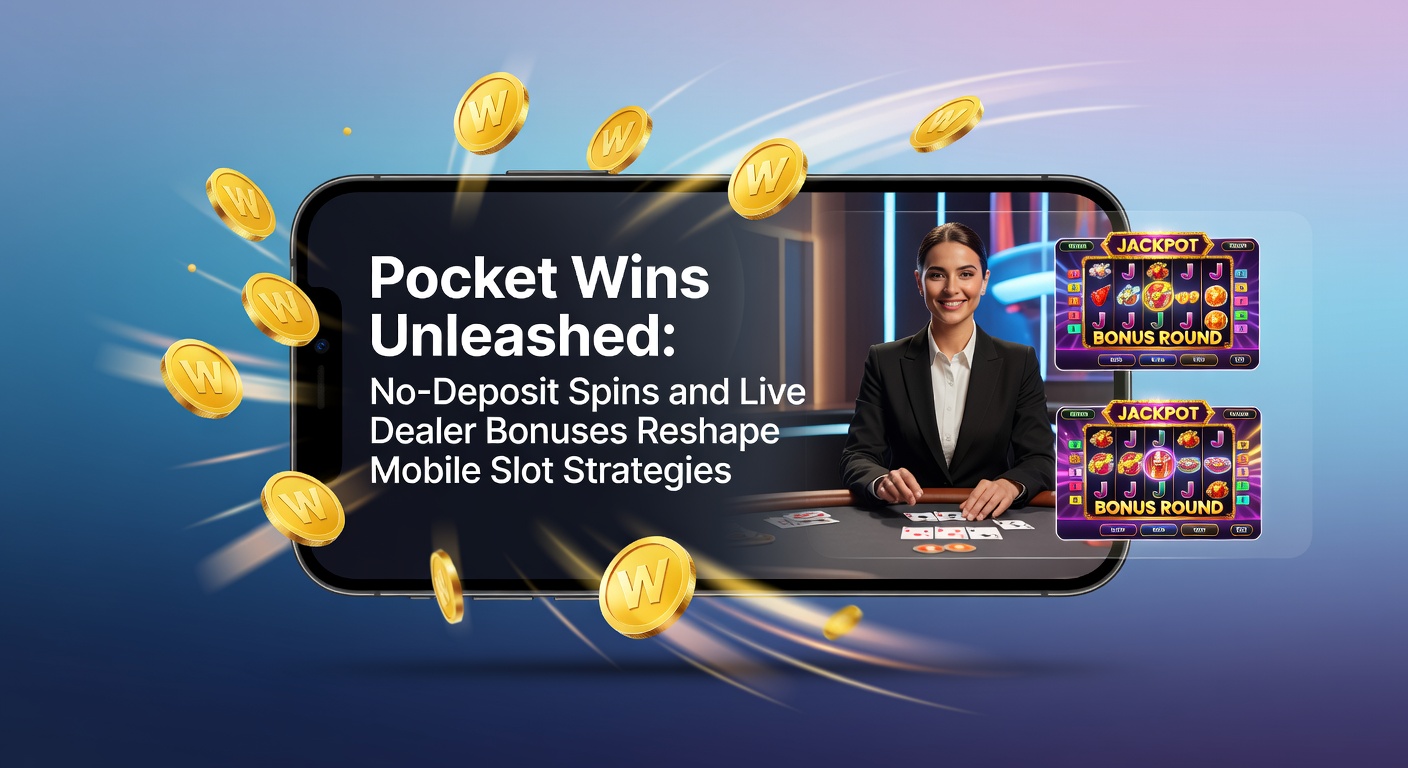 Live dealer blackjack sessie op mobiel scherm naast slot rollen, met bonus overlays die de integratie van promoties tonen in Pocket Wins