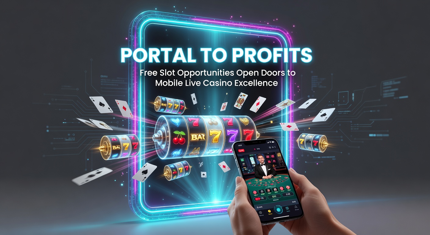 Schermafbeelding van een mobiel casino-app met gratis slots die leiden naar live dealer tafels, vol kleurrijke symbolen en draaiende rollen