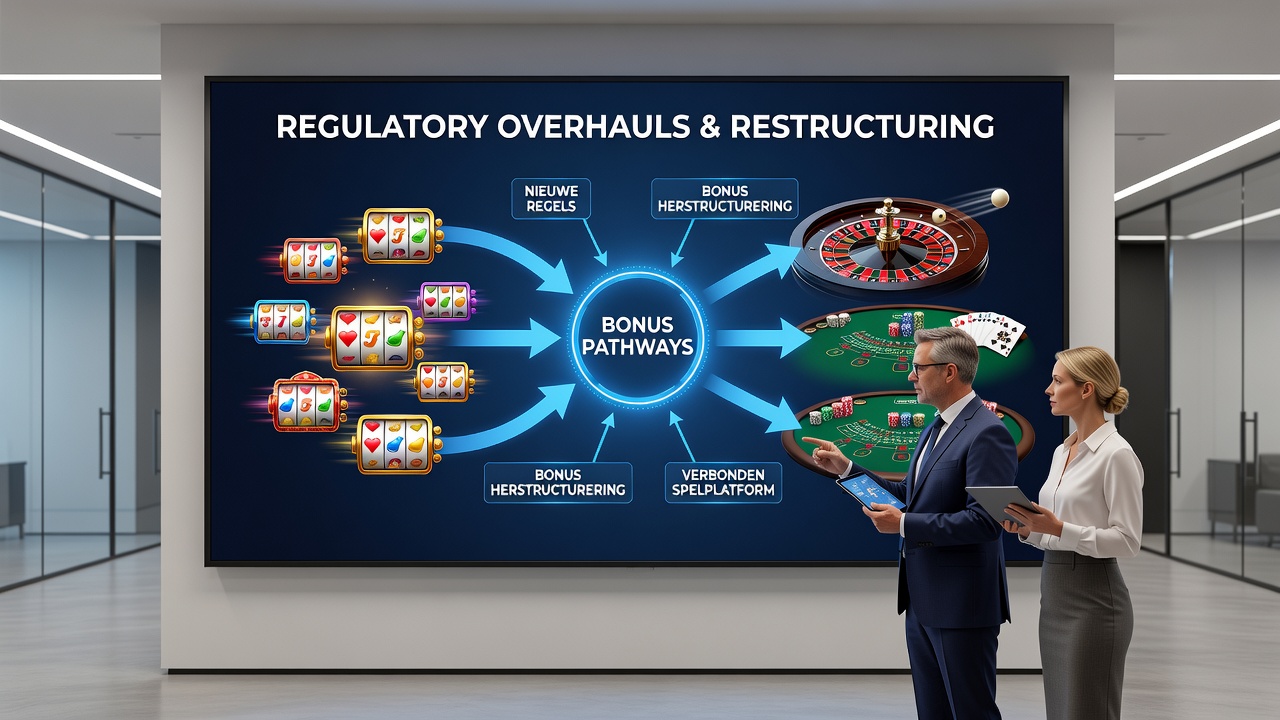 Overzicht van mobiele casino-apps met slots en live roulette tafels die bonusroutes tonen
