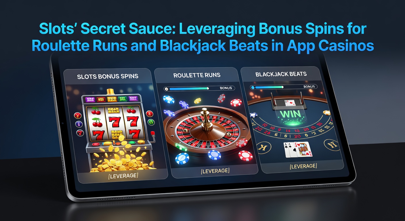 Grafiek met statistieken over bonus conversie van slots naar roulette en blackjack in mobiele apps, inclusief winstkansen