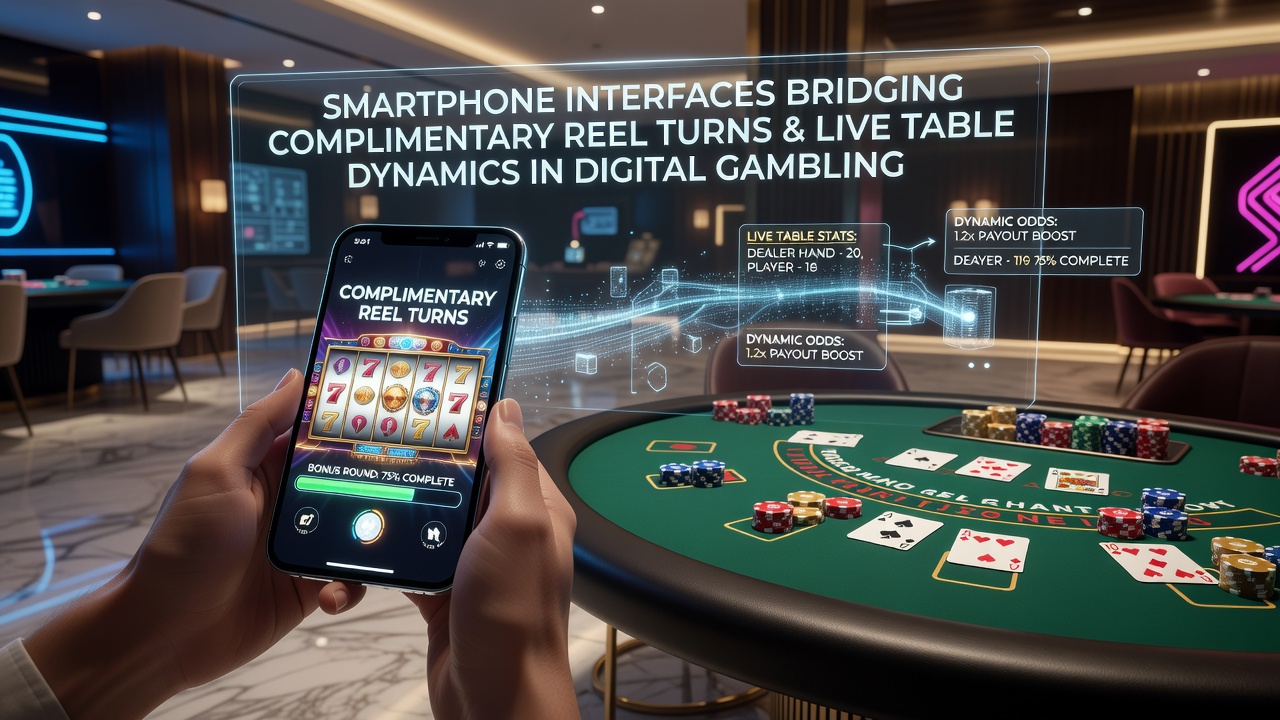 Detailopname van mobiele app interface met live tafel elementen geïntegreerd na slot spins