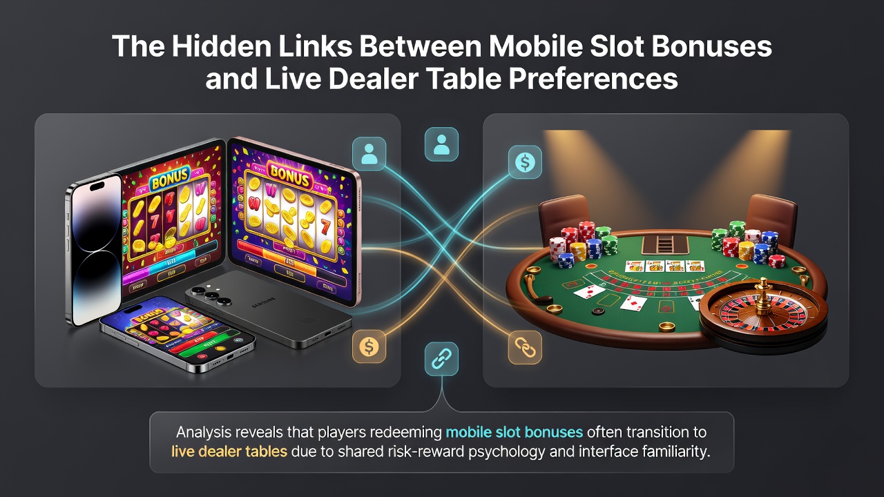 Grafiek die de stijging in live dealer voorkeuren na mobiele slotbonussen illustreert op basis van 2026 data